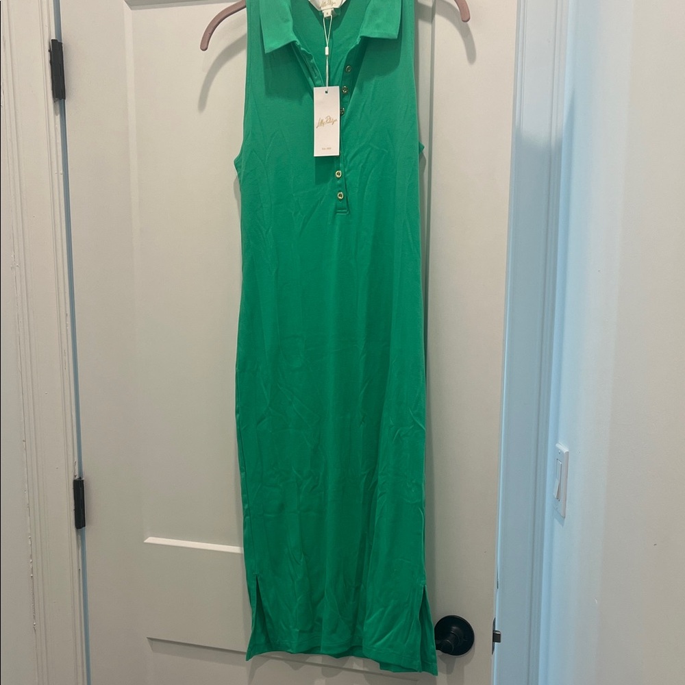 Lilly Pulitzer Vibrant Green Polo Dress